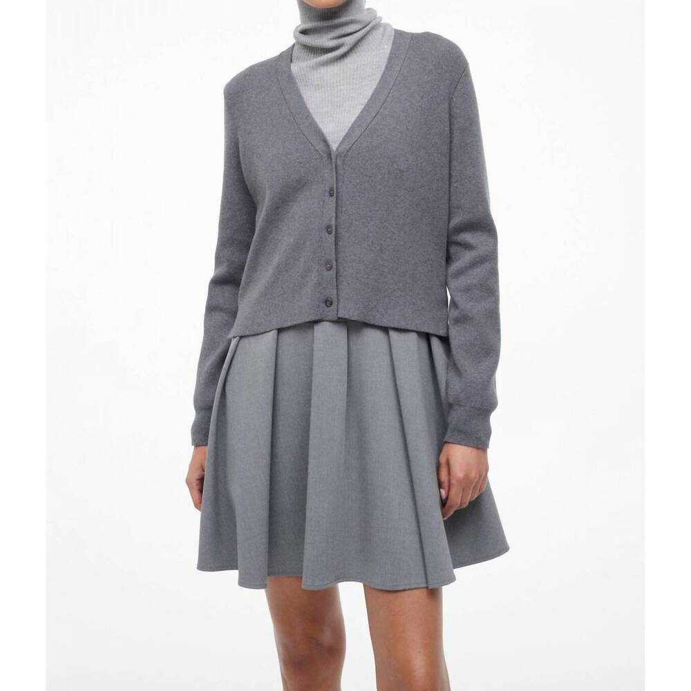NEW STAUD milo dress in static